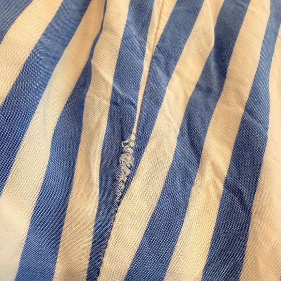 OLD NAVY Womens XS Blue White Striped Cami Fit & Flare Dress Smocked Back Mini - Picture 4 of 7